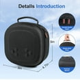 thumbnail image 5 of GAEKOL Hard Carrying Case for Meta Quest 3S, VR Gaming Headset and Touch Controllers Accessories Travel Case, Small Hard Shell Storage Case for Oculus Quest 3S/Quest 3/Vision Pro, Black, 5 of 7