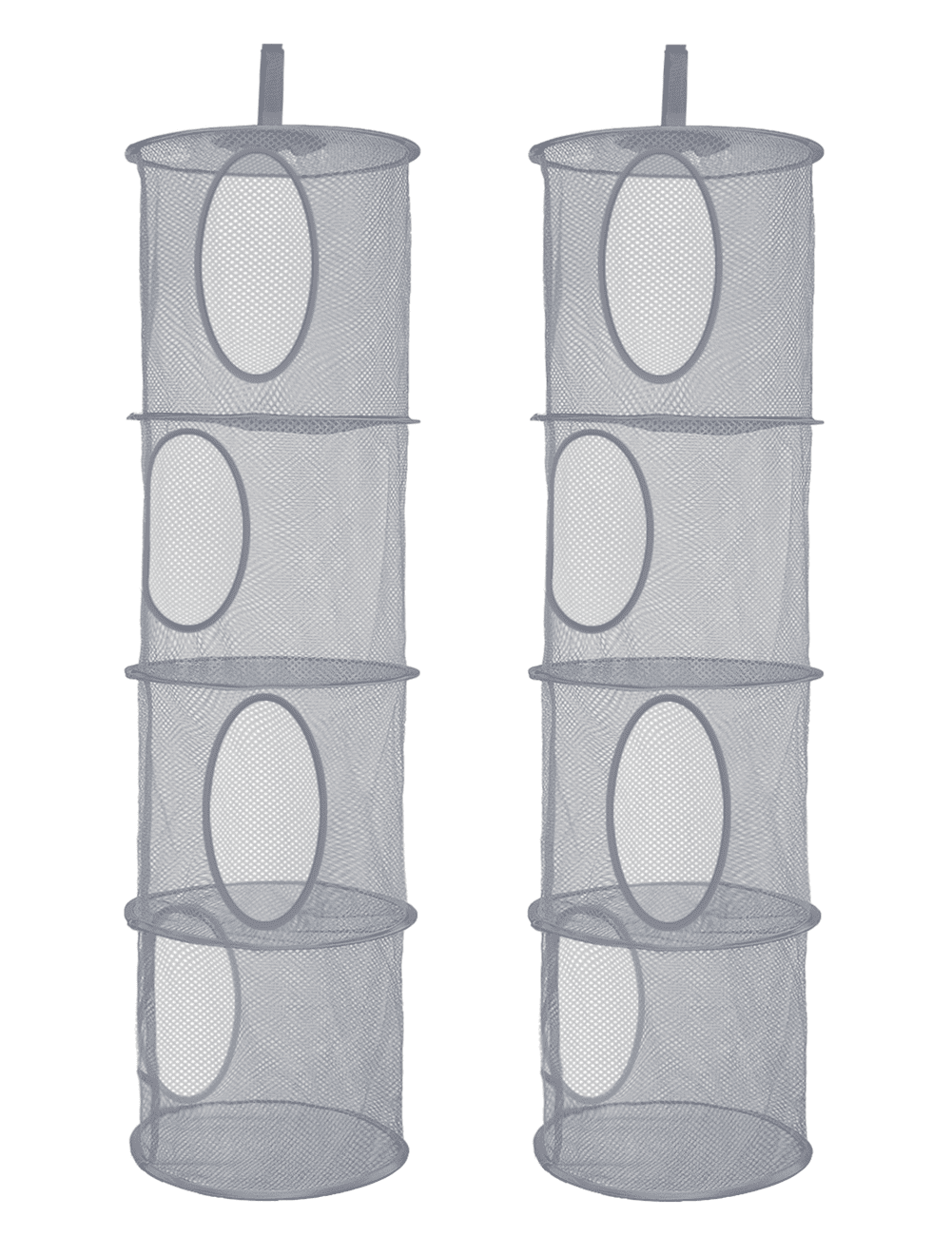 2Pcs Hanging Mesh Space Saver Bags Organizer, Foldable Storage