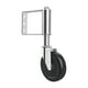 thumbnail image 1 of Rodillo de puerta universal con resorte, capacidad de 220 lb, rueda de goma antienvejecimiento con freno, diámetro de 4 pulgadas, 1 of 5