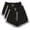 Black, variant on WIZUTIZ Summer Shorts for Women Comfy Casual Slimming Swim Dolphin Shorts 3 Packs Spandex Elastic Mid Rise Split Drawstring Swimwear Sunflowers Print Swim Shorts for Lady Work Black