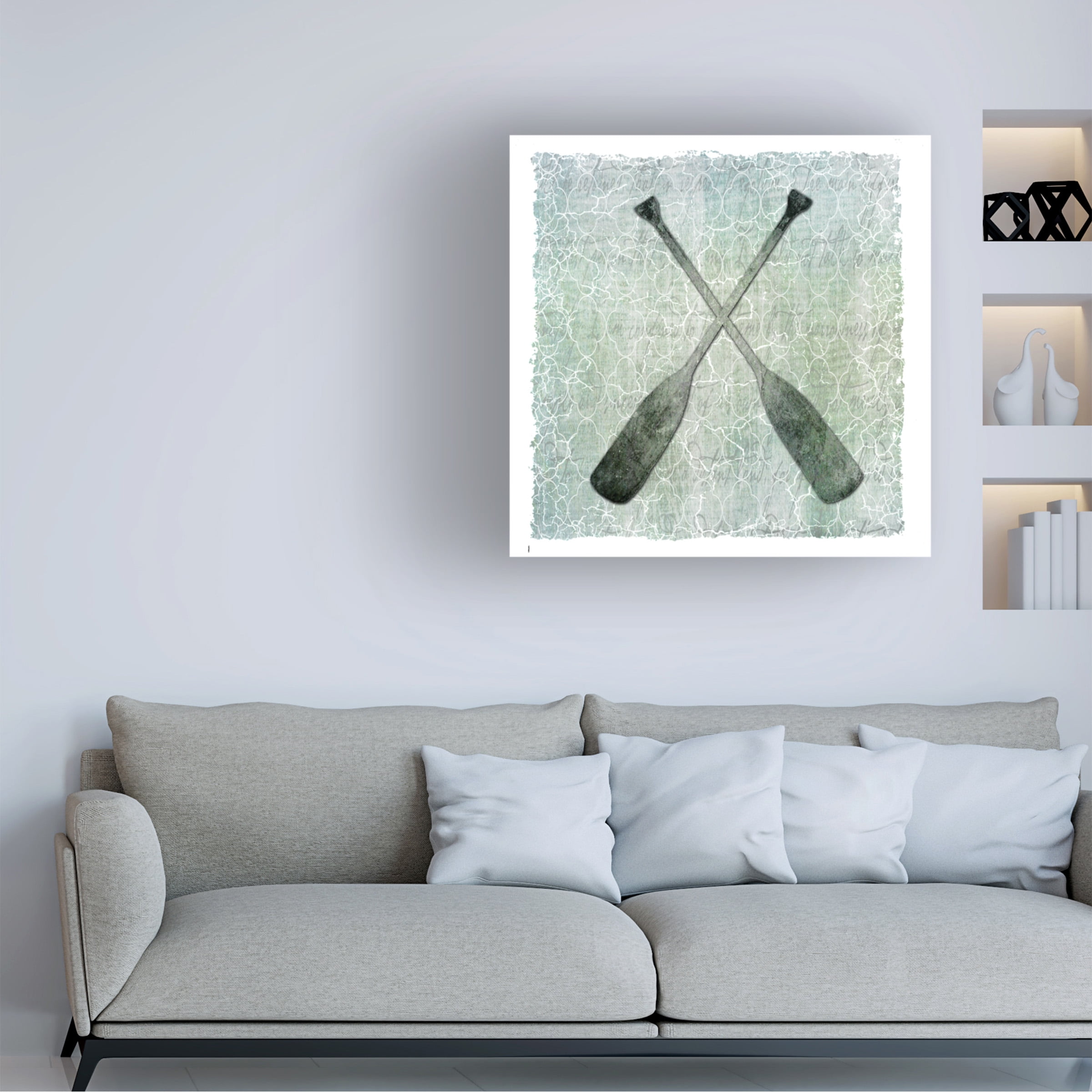LightBoxJournal 'Life Is Better At The Lake Oars 2' Canvas Art