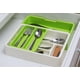 thumbnail image 5 of Organizador de cajones de cocina - Organizador de cubiertos expandible/soporte para utensilios y bandeja para cubiertos con divisores de cajones para cubiertos y utensilios de cocina, 5 of 7