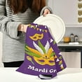 thumbnail image 6 of SKYSONIC Mardi Gras Kitchen Towel Set of 1,Super Soft Absorbent Hand Towel Tea Towel Tableware Cleaning Rag for Kitchen, Home, Hotel, Beach, Bathroom, Gym, 6 of 7