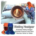 thumbnail image 3 of Welder Cap Leather Welding Lens Mask Helmet For Welding Washable Breathable Welding Helmet Solar Welding Mask ,Great Choice, 3 of 7