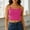 #430-Hot Pink, variant on Women's Adjustable Strap Camisole with Built-In Bra Pads, Solid Color, and Versatile Layering Style Gift