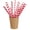 Red Stripes, variant on PacknWood Paper Straws 7.75 Inch 50, Blue Stripe