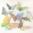 thumbnail image 3 of Pegatina atrapasueños de cristal para habitación de niños, efecto 3D, mariposa hermosa, decoración del hogar, 12 piezas, 3 of 4