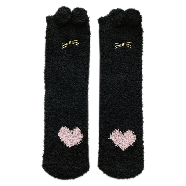 Zapatos y calcetines mullidos calcetines de microfibra mullidos de invierno ocio