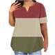 thumbnail image 1 of Plus Size Mujeres Blusas Cuello en V Casual Suelto Verano Blusa de Manga Corta para el Uso Diario Y Casual, 1 of 5