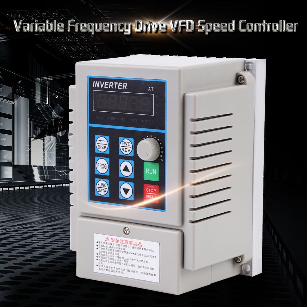 220V 2HP 0.75KW Single Phase To 3/Three Phase Output Frequency Converter VFD VSD 
