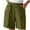 Army Green, variant on Diufon Womens Summer Shorts Elastic Waist Lounge Shorts Trendy Ruffle Solid Color Shorts with Pockets