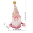 thumbnail image 3 of Adornos navideños de muñecos de nieve de color rosa, ciervos, adornos para árboles de Navidad, regalos de Papá Noel, adornos para fiestas de Año Nuevo 2023, 3 of 5