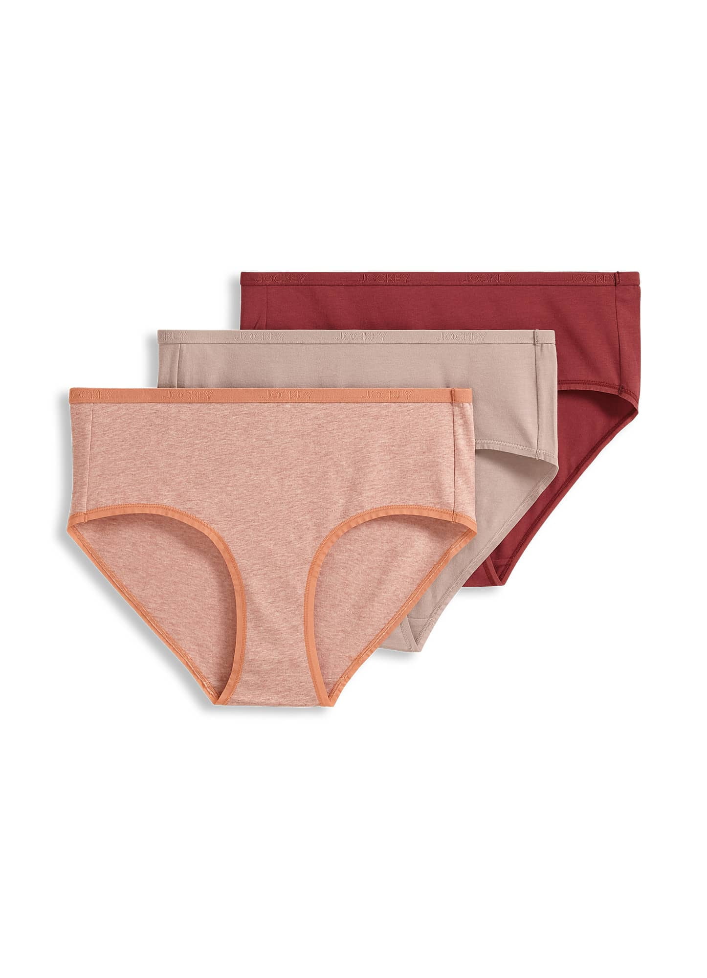 Jockey Women Organic Cotton Stretch Logo Hipster - 3 Pack - Walmart.com