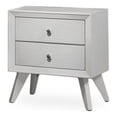 thumbnail image 3 of FOA Vrone 6pc White Wood Bedroom Set-Cal King+2 Nightstands+Chest+Dresser+Mirror, 3 of 11
