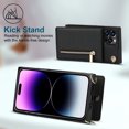 thumbnail image 3 of For Iphone 14 Pro Max Cross-Body Zipper Square Phone Case With Holder (Black),iPhone 16, 3 of 6