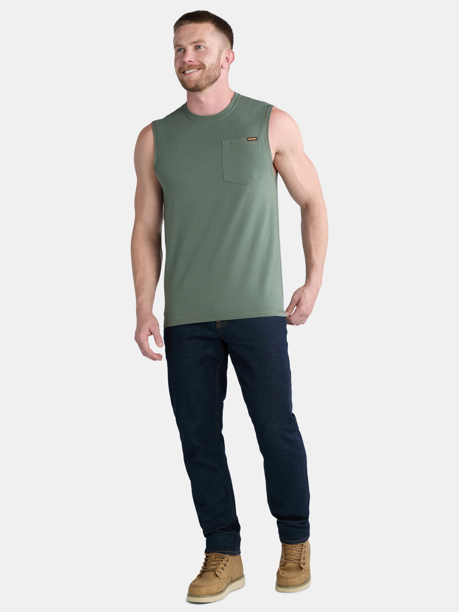 Brahma Men's & Big and Tall Men's Muscle Tee, Sizes S-3XL