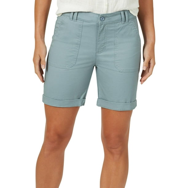 Lee Gloria Vanderbilt Womens Solid Bermuda Shorts