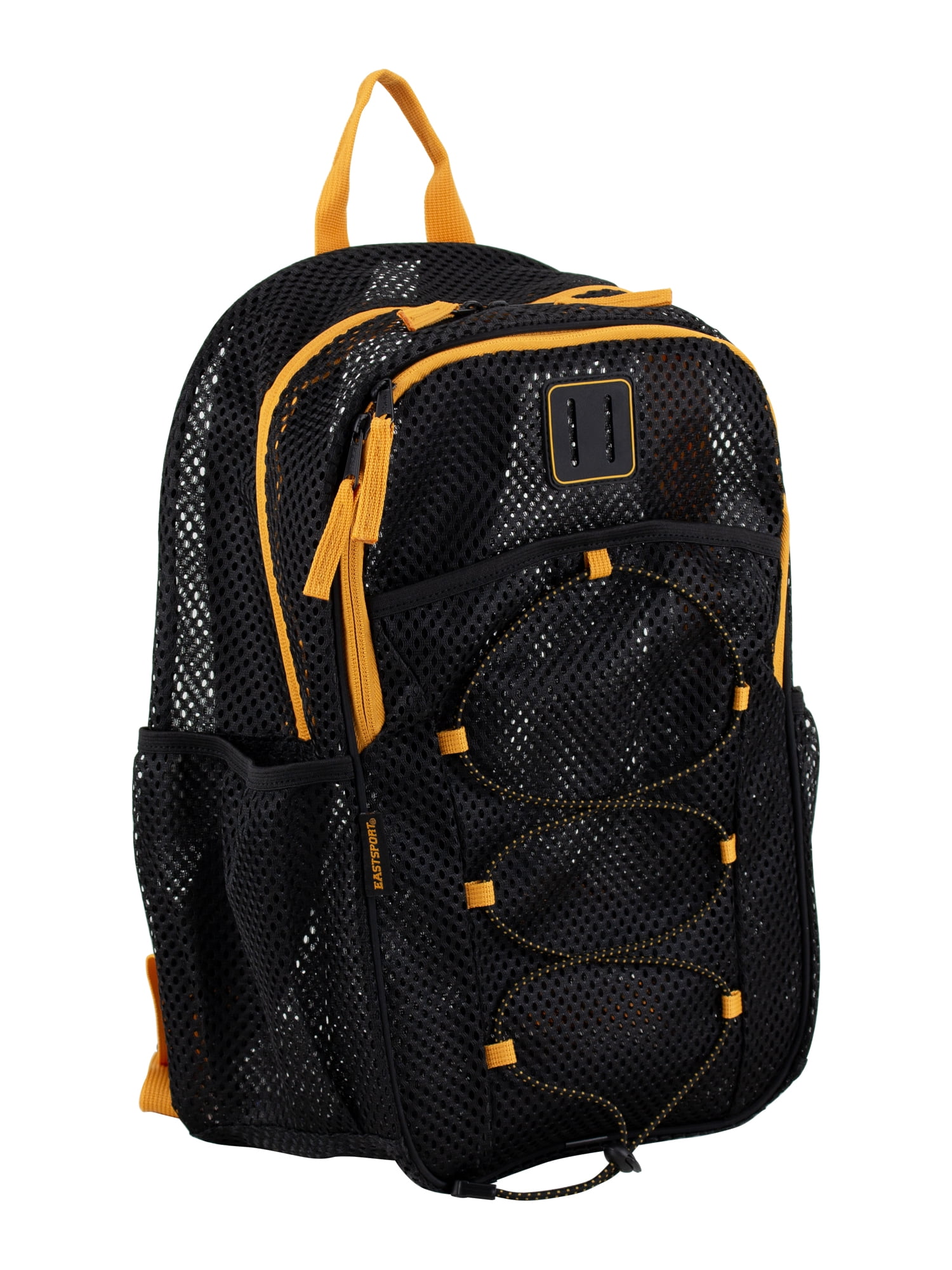 Eastsport Unisex Magna Pro Mesh 17" Backpack, Black/Sundial