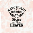 thumbnail image 4 of Inktastic Handpicked for Earth by My Sister in Heaven with Angel Wings Boys or Girls Baby Bodysuit, 4 of 5