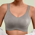 thumbnail image 2 of qolati Plus Size Bras for Women Seamless T-Shirt Bra No Underwire Full Coverages Everyday Bras Comfortable Wireless Sports Bras M, 2 of 4