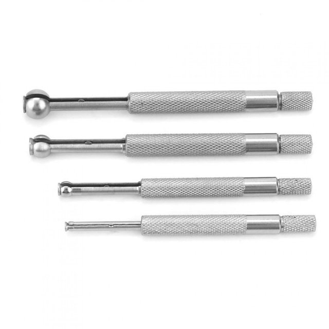 LAFGUR 4 Pcs/Set Small Hole Gauge Set, Telescopic Gauge Set, For Slits Grooves Measuring Gauge Measuring Tool