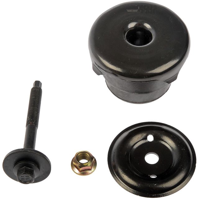Dorman Radiator Mount Bushing 924-010 OE Solutions; OE Replacement; Black; Rubber; With Lower Bushing/Upper Bushing/Bolt/Washer/Nut