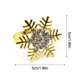 thumbnail image 4 of Yuarrent Decoración de mesa, diseño de copo de nieve de Navidad, suministro decorativo para el hogar, servilletas antioxidantes, círculos, hebilla de Mostrada Imitación de oro Yuarrent HA060540-01, 4 of 6