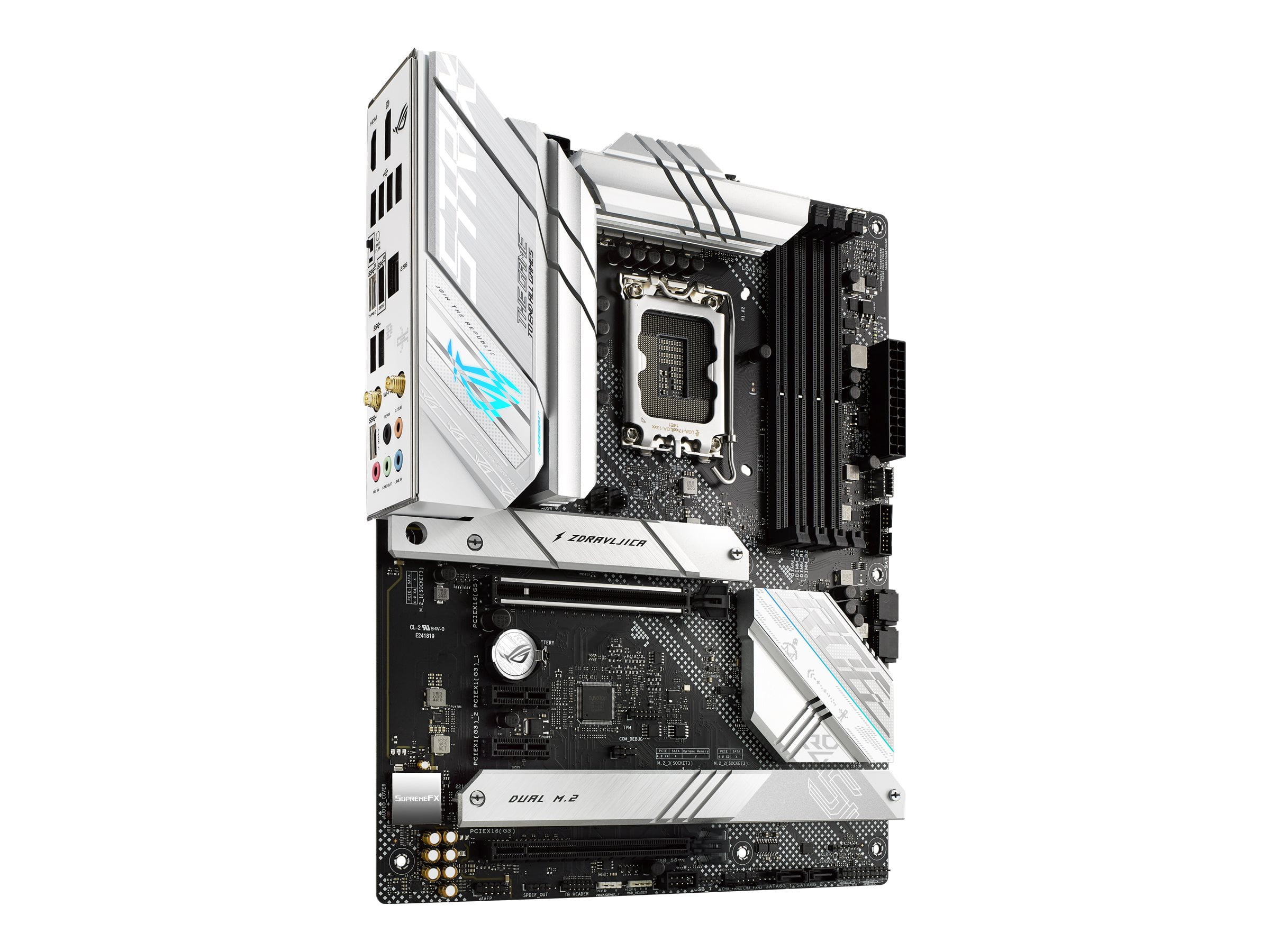 ATX Motherboard ASUS Prime B660-PLUS D4 LGA 1700 PCIe 4.0, DDR4,3xM.2 Slots, 2.5Gb LAN, Rear USB 3.2 Gen 2x2 Type-C, Front USB 3.2 Gen 1 Type-C, Thunderbolt 4 Header Support Intel 12th Gen 