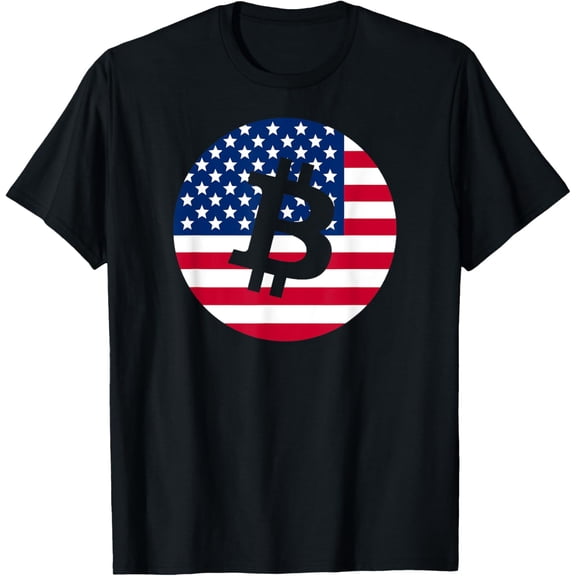 t-shirt Bitcoin USA - America Plan BTC, Crypto Cryptocurrency HODL T-Shirt mens,black,women,funny,men,journey,Crew Neck, Short Sleeve,printing
