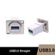 thumbnail image 1 of Toma de luz USB tipo D, Conector de Metal hembra a hembra, USB 3,0, 2,0, montaje en panel LED HDMI, 1 of 4
