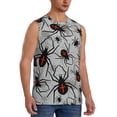 thumbnail image 2 of Balery Spiders Camisetas sin mangas para hombre, absorbe la humedad y protege contra el mal olor.-Large, 2 of 7