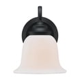 thumbnail image 3 of Westinghouse Lighting  Harwell One-Light Matte Black Indoor Wall Fixture, 3 of 5