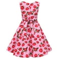 thumbnail image 6 of EnJoCho Girls Outfits Party Sleeveless Gown Dress Kid Dots Prints Floral Children Girl Princess Clothes Girls Dresses Little & Big Girl Summer Fashion Party Dresses 4-5 Years, 6 of 6