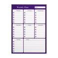 thumbnail image 3 of 1 set Magnetic Dry Erase Weekly Calendar for Fridge with Fine Tip Markers and Large Eraser with Magnets Monthly Whiteboard Purple 42x29.8x0.05cm Plastic, 3 of 4