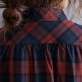 thumbnail image 6 of DailyTrove Women's Plaid Belted Mid-Length Coat - Multi-Color Options, Winter Warm, Casual Daily & Evening Outerwear, 6 of 6