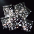 thumbnail image 3 of Bolsa de plástico para alimentos de panadería perfecl de nieve de Navidad 100 piezas, 3 of 6