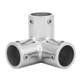 thumbnail image 2 of Reiche 3 Way Corner Elbow 316 Stainless Steel Pipe Connecting Fittings Hardware Accessories 22mm, 2 of 8