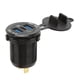 thumbnail image 1 of Tabón de Cargador USB, Voltaje de Entrada de 12 V Cargador de Cargador Cubierta Impermeable 3 Puertos Protectos Múltiple para Camiones, 1 of 7