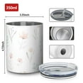 thumbnail image 4 of Floral 12oz Stainless Steel Coffee Mug – Double-Wall Insulated Cup with Spill-Resistant Lid, 360° Full-Print Design, Keeps Drinks Hot & Cold for Home, Office, Travel,Thanksgiving,Christmas, Spring, 4 of 5