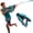 Blue, variant on Electric Water Gun with LED & Mist Effects, Automatic Rechargeable Blaster with Futuristic Axe Design, Long Range for Summer Outdoor Fun