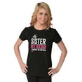 thumbnail image 3 of My Sister My Hero Together We Win Womens Slim Fit Graphic Tee Brisco Brands M, 3 of 5