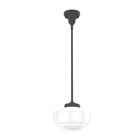 

Hunter 10 inch Saddle Creek Noble Bronze 1 Light Cased White Glass Pendant Ceiling Light Fixture