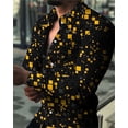 thumbnail image 1 of Camisa de vestir para hombre, color sólido, clásica, con solapa, para oficina, negocios, profesional, uso diario, manga larga, corte entallado, de algodón, moda informal, 1 of 6