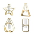 thumbnail image 3 of Florero decorativo de Metal Wosthever dorado para decoración del hogar, 3 of 6