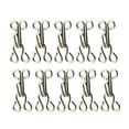 thumbnail image 1 of 50PC Metal Hook Button Hooks and Eyes Closure Buckle Sewing Handcraft Tools for Collar Pants Coat (Silver), 1 of 8