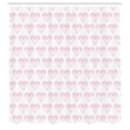 thumbnail image 2 of Ambesonne Valentine's Day Shower Curtain, Geometric Heart Art, 69"Wx84"L, Dark Coral White, 2 of 4