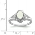 thumbnail image 2 of Sterling Silver Rhodium-plated Diam. & Created Opal Ring QBR12OCT, 2 of 5