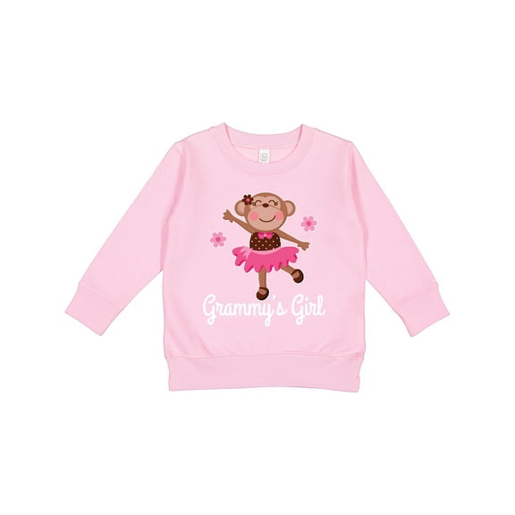 Inktastic Grammy Girl Ballerina Monkey Toddler Sweatshirt