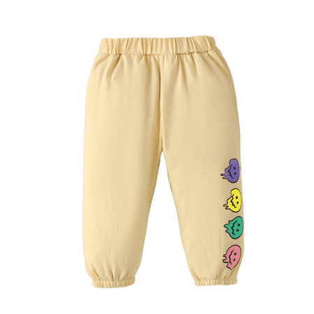

NZRVAWS Pants For Baby Girls 9 Months Baby Girls Elastic 12 Months Baby Girls Cute Pattern Pants Apricot