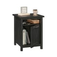 Better Homes & Gardens Modern Farmhouse USB Side Table, Black Finish